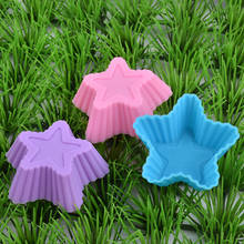 Silicone Muffin Cup Cupcake Mold 3CM Star Form Durable Jelly Soap DIY Bake Cake Pan egg tart  MK2251 2024 - buy cheap