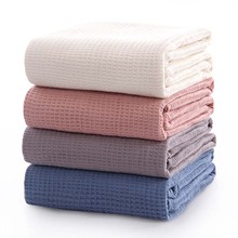 Japan Waffle Plaid Summer Blanket for Sofa Bed Towel Blanket Quilt Women Wrap Blanket for Car Office Throw Blanket 2024 - buy cheap