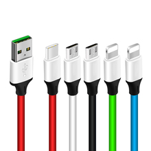 Usb-кабель для телефона iPhone X 8 7 6 Plus, кабель для быстрой зарядки, кабель Micro USB Type-C для Samsung Galaxy S9 S8 One Plus 6 5t 2024 - купить недорого