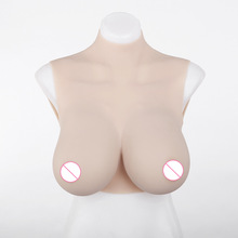 Силиконовая форма для груди, 1 шт., искусственная форма для увеличения груди с высоким воротником, искусственная грудь для трансвеститов 2024 - купить недорого