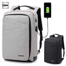 Mochila con interfaz USB para hombre y mujer, bolsa para ordenador portátil de 14, 15, 15,4 y 15,6 pulgadas, para viaje escolar 2024 - compra barato