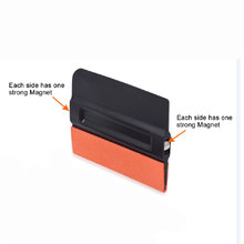EHDIS Magnetic Suede Felt Edge Squeegee Car Wrap Vinyl Film Install Tool Magnet Scraper Car Sticker Decals Auto Window Tint Tool 2024 - buy cheap