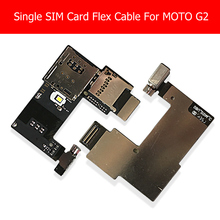 Устройство для чтения двух и одинарных Sim-карт с гибким кабелем для Motorola MOTO G2 G + 1 2014 (Gen 2) XT1063 xt1068 Замена гибкой карты памяти SD 2024 - купить недорого