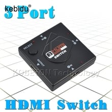 3 Port  Switch Switcher Splitter 3 input 1 Output Box  HDMI-compatible  Selector for XOBX 360 for PS3 for PS4 Smart HDTV 1080P 2024 - buy cheap