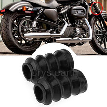 Protectores delanteros de goma para motocicleta Harley, 2 uds., cargadores de bifurcado de 39mm, Iron 883, XL883, XL1200 2024 - compra barato