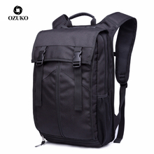 OZUKO-Mochila para ordenador portátil para hombre, morral informal de gran capacidad, impermeable, Oxford, para acampar al aire libre, para viaje, 15,6 2024 - compra barato