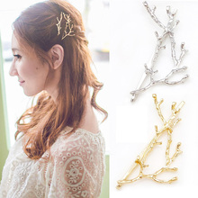 Hot Sale Hairpin Branch Clip Personality Metal Exaggeration Side Fashion Arborization Headwear Antler Hair Accessories 1PC 2024 - buy cheap