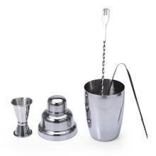 Stainless Steel 4pcs/set 350ML Bar Wine Making Measures High Quality Cocktail Shaker Set Mixing Spoon Measurer Ice Tong 2024 - buy cheap