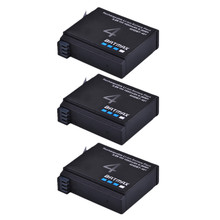 Batmax-Batería Para Gopro Hero 4, 3 piezas, AHDBT-401, GoPro Hero 4, AHDBT-401, accesorios de Cámara de Acción 2024 - compra barato