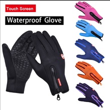 Ветрозащитные спортивные перчатки с сенсорным экраном для мужчин и женщин, зимние перчатки для бега, спортивные перчатки для улицы, теплые перчатки для бега 2024 - купить недорого