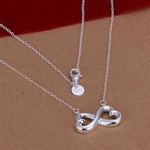 XLN148 Wholesale silver plated Necklace, Factory price 925 stamped fashion jewelry  8-Shaped Necklace /aidaizka 2024 - buy cheap