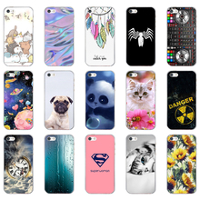 Funda de teléfono W para iPhone 5S 5 S SE, carcasa de silicona suave TPU con estampado de pintura para iPhone 5S 5 S SE 2024 - compra barato