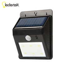 New 6 led Outdoor Solar Sensor LED Light, PIR Motion Sensor Detection Range With Dusk to Dawn Dark Sensing Auto On/Off Function 2024 - buy cheap