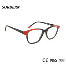 SORBERN Women Acetate Eyeglasses Frames Luxury Style Optical Eyewear Multi Colors Lady Elegant Square Myopia Eye Glasses 2024 - buy cheap