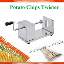 Ручная спиральная овощерезка Twisted картофельные чипсы торнадо 2024 - купить недорого