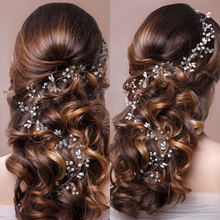 Ornamento de cabeça para casamento, acessório floral e de pérola tipo coroa para cabelo de noiva e madrinhas 2024 - compre barato
