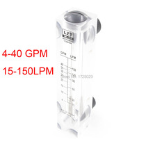 1 Inch 4-40GPM 15-150LPM Water Liquid Flow Meter Measuring Panel Flowmeter 2024 - buy cheap