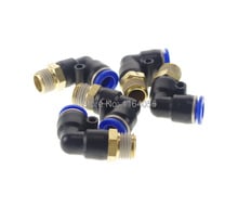 LOT10 Pneumatic Push In Tube Fitting Connector Elbow Union 10mm To Male 1/8" BSP 2024 - buy cheap