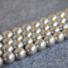 T8381 14mm Grey Glass pearl Loose beadsFit For Making Bracelet&Necklace DIY Jewelry Fashion beautiful beads wholesale 2024 - buy cheap