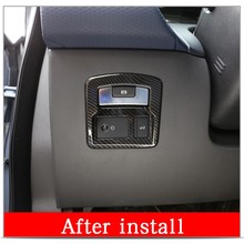 Quadro de interruptor de porta traseira de carro, de fibra de carbono abs cromado, guarnição para land rover range rover velar 2017 2018 2024 - compre barato