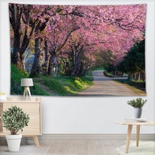 Custom Cherry Blossoms Wall Tapestry Home Decorations Wall Hanging Forest Tapestries For Bedroom 130x150CM,100x150CM 2024 - buy cheap
