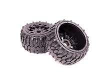 1/5 Scale Baja Rear Gravel All-Terrain Tires on 5 Spoke Wheels Fits HPI Baja 5B  LOSI 5IVE-T or Desert buggy XL 2024 - buy cheap