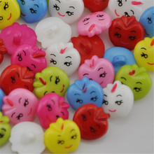 50/100pcs Plastic Button backhole craft/sewing cute girl buttons lots mix PT121 2024 - buy cheap