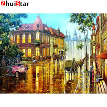 DIY Diamond Painting Landscape Diamond Embroidery Cross Stitch Town Life Full Drill Square Rhinestones Farmhouse Decor XY1 2024 - buy cheap