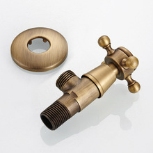 Free Shipping European Style Copper Bathroom Toilet Angle Valve Antique Bronze Toilet Faucet Bidets Valve F1/2"x1/2" 2024 - buy cheap