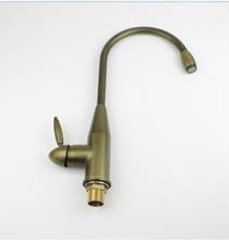 Antique Brass Single Hole Single Handle Copper Kitchen Water Tap,Deck Mounted, free shipping 2024 - buy cheap