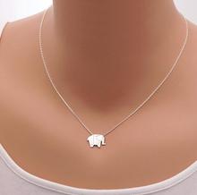 New Fashion Necklaces  Origami Elephant Geometric Origami Animal Elephant Necklace Woodland Elephant Animal Jewelry XL192 2024 - buy cheap