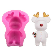 Lovely BearDecoration Fondant Cake Silicone Mold Chocolate Candy Molds Cookies Pastry Biscuits Mould DIY Cake Baking Tools Aouke 2024 - buy cheap