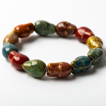 Colorful Unique Ceramic beads bracelets hand made DIY Artware Retro bracelet Jewelery wholesale #FY363 2024 - buy cheap