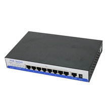 H8 port gigabit switch poe 9 10/100/1000mbps rj45 port 8 IEEE802.3af/at active poe for Dahua Hik WAPA 3M 1080P HD IP camera CCTV 2024 - buy cheap