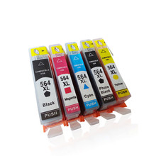 564 XL ink cartridge with new chip for Photosmart 5510 5520 6510 6520 7510 Deskjet 3070A 3520 2024 - buy cheap
