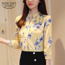 New Fashion 2021  Blouses Female Top Long Sleeve Print Chiffon Women Blouse Shirt Feminine Blouses Women Shirts Blusas Z0001 40 2024 - buy cheap