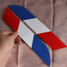 Наклейки с национальным флагом Франции, 2 шт., 30 см 2024 - купить недорого