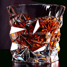 2 PCS / Set  Square Crystal Whiskey Glass Cup For the Home Bar Beer Water and Party Hotel Wedding Glasses Gift Drinkware 2024 - buy cheap