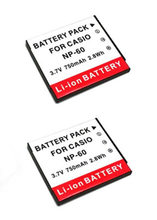 2pcs/Lot NP-60 NP-60DBA NP60 NP60DBA Battery for Casio Exilim EX-FS10 EX-S10 EX-S12 EX-Z80 EX-Z85 EX-Z90 EX-Z9 EX-Z19 Z20 Z29. 2024 - buy cheap