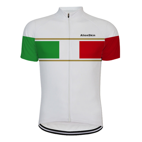 alienskin cycling jersey white italy pro team clothing white bike clothing ropa ciclismo maillot riding team classic 6547 2022 - buy cheap