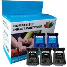 Replacement Ink Cartridge for HP 21XL 22 XL Refilled hp21 hp22 dye ink C9351A C9352A Deskjet F380 F2100 F22 2024 - buy cheap