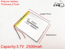 Batería de iones de litio polímero para GPS,mp3,mp4,mp5,dvd, 3,7 V,2500mAH,376575 PLIB 2024 - compra barato