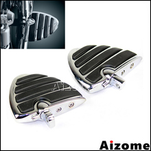 Soporte de aluminio para alerón de estilo de motocicleta, reposapiés para Harley, Padal, compatible con Dyna Sportster, Softail Touring, 2 uds. 2024 - compra barato