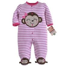 New Arrival Baby clothes baby boy girls footed romper baby rompers 100% cotton sleep & play clothes baby pajamas newborn 2024 - buy cheap