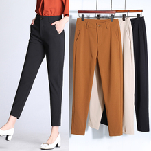 2019 Spring Autumn New Trousers Women Casual Loose Harlan Pants Female High Waist Slim Pants Summer Lady Pants Black Beige Camel 2024 - buy cheap