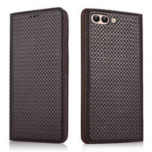 Honor 10 Case Handmade Custom Business Flip Fundas Skin for Huawei Honor10 Case Luxury Genuine Leather Cover Bag coque capa 2024 - buy cheap