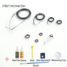Pro Bomesh KL25 Spinning Guide Set 10ml Set Epoxy Resin NCP Thread Brush Measuring Cup Stick DIY Custom Fishing Rod Accessory 2024 - buy cheap