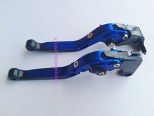 New motorcycle motorbike CNC Foldable Extendable brake&Clutch Levers Blue For YAMAHA YZF R6S CANADA VERSION 2006 2024 - buy cheap