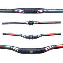 fast shipping FCFB FW  carbon handlebar white and red  flat or rise  handlebar 31.8*600/620/640/660/680/700/720mm 2024 - buy cheap