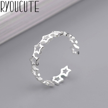Bohemian Punk Vintage Star Rings for Women Silver Color Jewelry Girls Adjustable Size Open Finger Rings 2024 - buy cheap